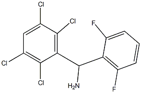 (2,6-difluorophenyl)(2,3,5,6-tetrachlorophenyl)methanamine Structure