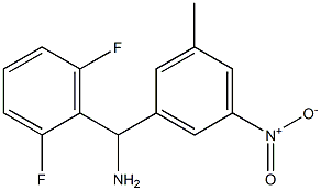 (2,6-difluorophenyl)(3-methyl-5-nitrophenyl)methanamine 结构式