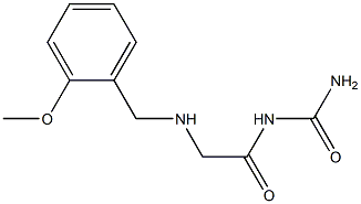 (2-{[(2-methoxyphenyl)methyl]amino}acetyl)urea Structure