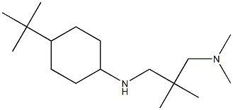 (2-{[(4-tert-butylcyclohexyl)amino]methyl}-2-methylpropyl)dimethylamine 化学構造式