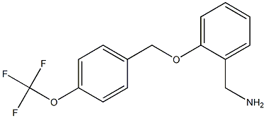 (2-{[4-(trifluoromethoxy)phenyl]methoxy}phenyl)methanamine 结构式