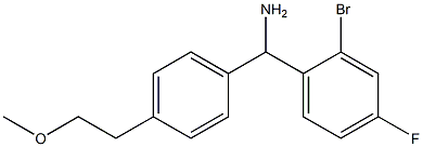 (2-bromo-4-fluorophenyl)[4-(2-methoxyethyl)phenyl]methanamine