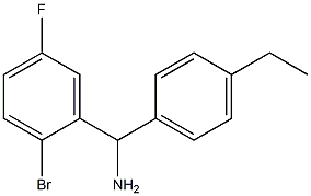 (2-bromo-5-fluorophenyl)(4-ethylphenyl)methanamine|