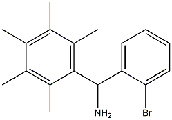 (2-bromophenyl)(2,3,4,5,6-pentamethylphenyl)methanamine,,结构式