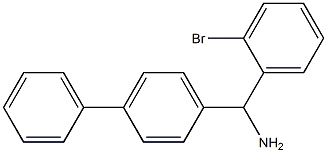 (2-bromophenyl)(4-phenylphenyl)methanamine Structure