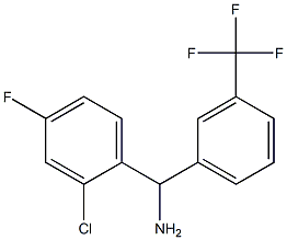 (2-chloro-4-fluorophenyl)[3-(trifluoromethyl)phenyl]methanamine 结构式