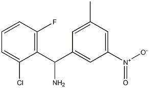 (2-chloro-6-fluorophenyl)(3-methyl-5-nitrophenyl)methanamine,,结构式