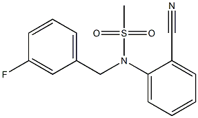 (2-cyanophenyl)-N-[(3-fluorophenyl)methyl]methanesulfonamide