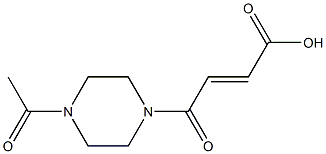 (2E)-4-(4-acetylpiperazin-1-yl)-4-oxobut-2-enoic acid Structure