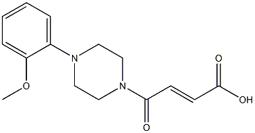 (2E)-4-[4-(2-methoxyphenyl)piperazin-1-yl]-4-oxobut-2-enoic acid Struktur