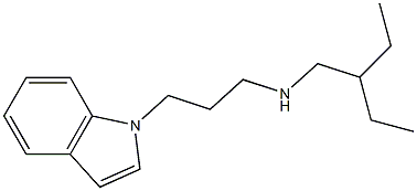 (2-ethylbutyl)[3-(1H-indol-1-yl)propyl]amine Struktur