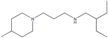 (2-ethylbutyl)[3-(4-methylpiperidin-1-yl)propyl]amine Structure