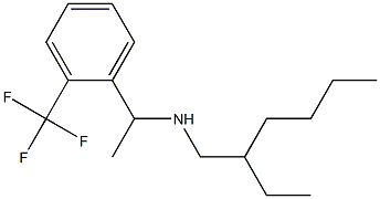 (2-ethylhexyl)({1-[2-(trifluoromethyl)phenyl]ethyl})amine Struktur