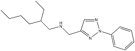 (2-ethylhexyl)[(2-phenyl-2H-1,2,3-triazol-4-yl)methyl]amine,,结构式