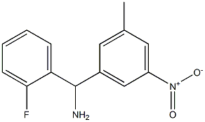 (2-fluorophenyl)(3-methyl-5-nitrophenyl)methanamine Struktur