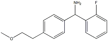 (2-fluorophenyl)[4-(2-methoxyethyl)phenyl]methanamine 结构式