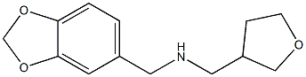 (2H-1,3-benzodioxol-5-ylmethyl)(oxolan-3-ylmethyl)amine Structure