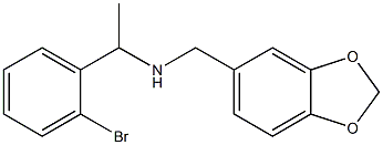 (2H-1,3-benzodioxol-5-ylmethyl)[1-(2-bromophenyl)ethyl]amine 结构式