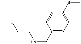 (2-methoxyethyl)({[4-(methylsulfanyl)phenyl]methyl})amine Struktur