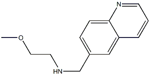 (2-methoxyethyl)(quinolin-6-ylmethyl)amine,,结构式