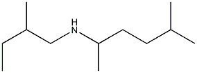 (2-methylbutyl)(5-methylhexan-2-yl)amine,,结构式