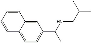 (2-methylpropyl)[1-(naphthalen-2-yl)ethyl]amine 化学構造式