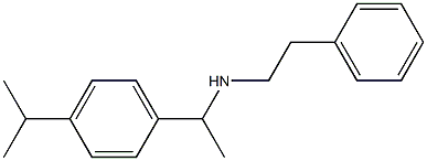 (2-phenylethyl)({1-[4-(propan-2-yl)phenyl]ethyl})amine,,结构式