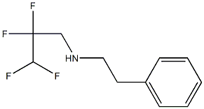 (2-phenylethyl)(2,2,3,3-tetrafluoropropyl)amine Struktur
