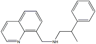 (2-phenylpropyl)(quinolin-8-ylmethyl)amine,,结构式