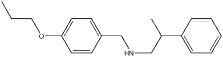 (2-phenylpropyl)[(4-propoxyphenyl)methyl]amine Structure