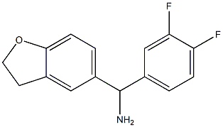 (3,4-difluorophenyl)(2,3-dihydro-1-benzofuran-5-yl)methanamine