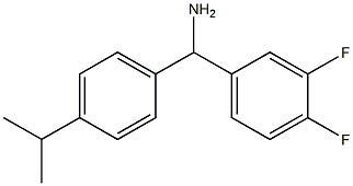 (3,4-difluorophenyl)[4-(propan-2-yl)phenyl]methanamine|