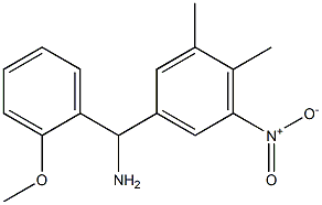 (3,4-dimethyl-5-nitrophenyl)(2-methoxyphenyl)methanamine 化学構造式