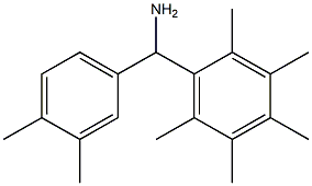 (3,4-dimethylphenyl)(2,3,4,5,6-pentamethylphenyl)methanamine,,结构式