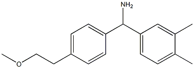 (3,4-dimethylphenyl)[4-(2-methoxyethyl)phenyl]methanamine