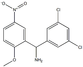 (3,5-dichlorophenyl)(2-methoxy-5-nitrophenyl)methanamine