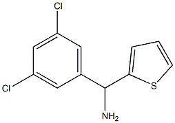 (3,5-dichlorophenyl)(thiophen-2-yl)methanamine,,结构式