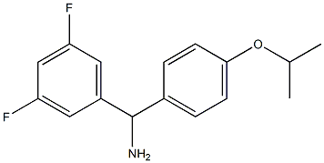 (3,5-difluorophenyl)[4-(propan-2-yloxy)phenyl]methanamine Structure