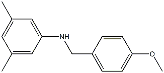 (3,5-dimethylphenyl)(4-methoxyphenyl)methylamine Structure