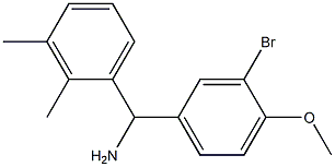 (3-bromo-4-methoxyphenyl)(2,3-dimethylphenyl)methanamine 化学構造式