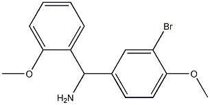 (3-bromo-4-methoxyphenyl)(2-methoxyphenyl)methanamine 结构式