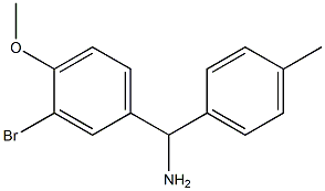 (3-bromo-4-methoxyphenyl)(4-methylphenyl)methanamine,,结构式