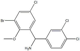 (3-bromo-5-chloro-2-methoxyphenyl)(3,4-dichlorophenyl)methanamine