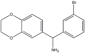 (3-bromophenyl)(2,3-dihydro-1,4-benzodioxin-6-yl)methanamine|