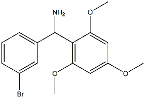 (3-bromophenyl)(2,4,6-trimethoxyphenyl)methanamine 结构式