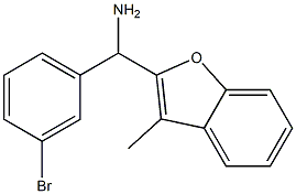 (3-bromophenyl)(3-methyl-1-benzofuran-2-yl)methanamine,,结构式