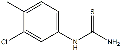 (3-chloro-4-methylphenyl)thiourea,,结构式
