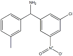 (3-chloro-5-nitrophenyl)(3-methylphenyl)methanamine Structure