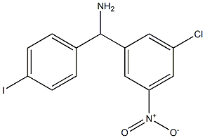 (3-chloro-5-nitrophenyl)(4-iodophenyl)methanamine Structure