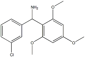 (3-chlorophenyl)(2,4,6-trimethoxyphenyl)methanamine Struktur